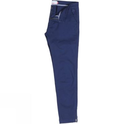 Pantalones Brakeburn Zip Hem Chino Mujer - Azul Marino - Chile NSE687291